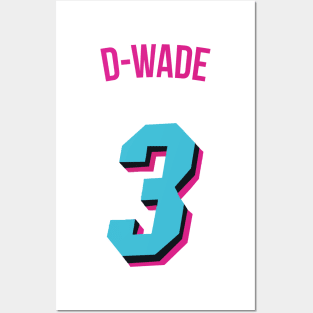 Dwyane Wade 'D Wade' Nickname Jersey - Miami Heat Posters and Art